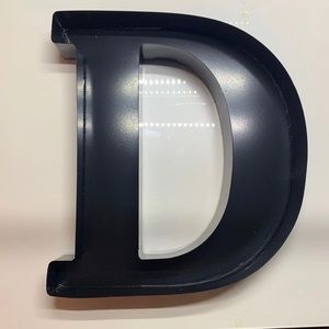 Brand new letter D wine cork home decor